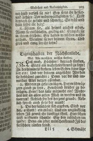Eigenschaften der Nächstenliebe.