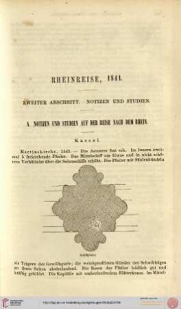Rheinreise 1841, Zweiter Abschnitt