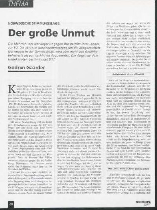 Norwegische Stimmungslage: Der große Unmut