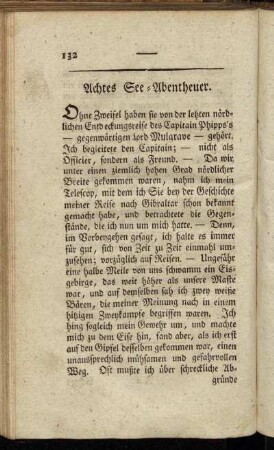 Achtes See-Abentheuer