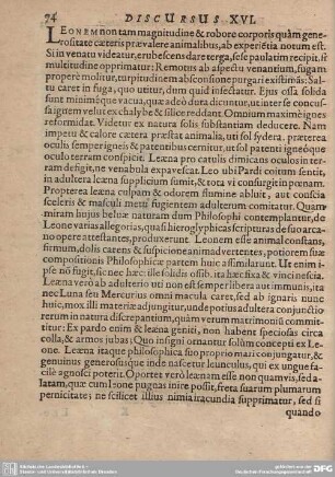 Discursus XVI.