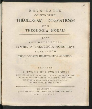 Nova Ratio Conivngendi Theologiam Dogmaticam Cvm Theologia Morali