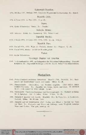 Medaillen (Nr. 1883-1887)