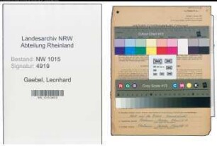 Entnazifizierung Leonhard Gaebel , geb. 01.01.1917 (Baeckermeister)
