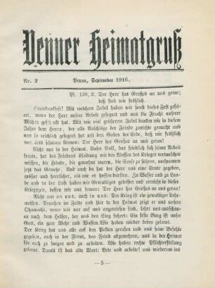 2.1916: Venner Heimatgruss