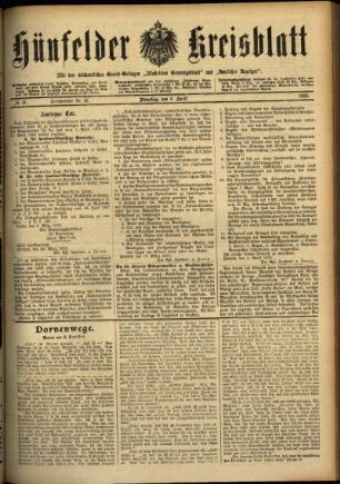 Ausgabe vom Dienstag, den 08. April 1913.