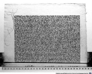 Urkunde über die Abtretung von Wassenberg an Herzog Wilhelm von Jülich. 1494.06.24.