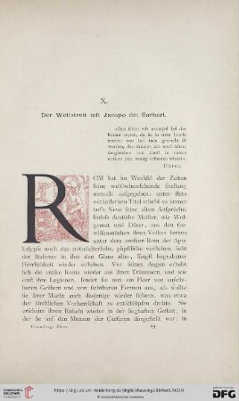 Der Wettstreit mit Jacopo dei Barbari