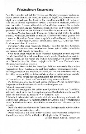 Folgenschwere Unterredung