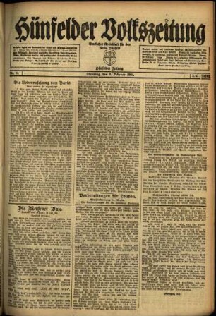 Ausgabe vom Dienstag, den 08. Februar 1921.