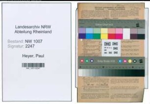Entnazifizierung Paul Heyer , geb. 26.05.1894 (Lehrer)
