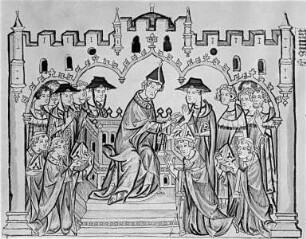 Codex Balduini Trevirensis - Trierische Urkundensammlung mit Miniaturen über die Wahl Balduins zum Erzbischof von Trier, die Wahl seines Bruders zum deutschen König (Heinrich VII.), desen Romfahrt und Leben bis zu seinem Tod im Jahr 1313