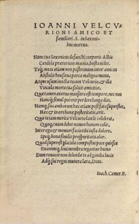 Ioannis Velcurionis Commentarii In Vniversam Physicam Aristotelis : libri quatuor ; Cum rerum et uerborum memorabilium copiosißimo indice