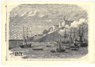 The imperial visit to Corsica: The Empress"s barge crossing the harbour of Bastia