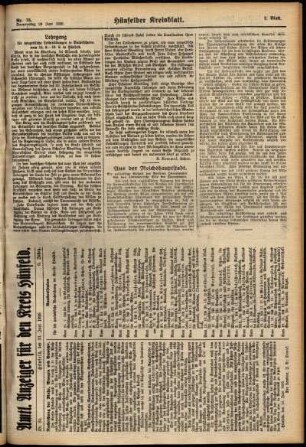 Zweite Ausgabe vom Donnerstag, den 24. Juni 1926.