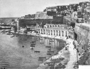 Kaimauer und Festung : Kaimauer und Festung in Valetta