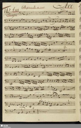 142. Aria: Colle procelle in seno / Scarlatti, G.