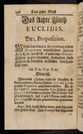 246-264, Das Achte Buch Euclidis.