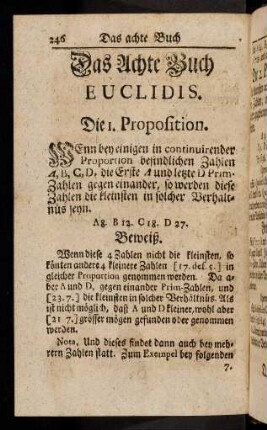 246-264, Das Achte Buch Euclidis.