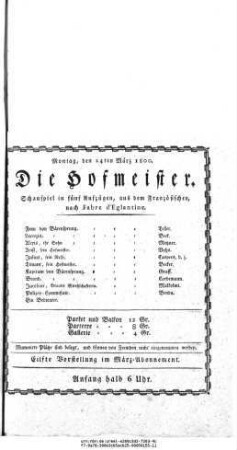 Die Hofmeister