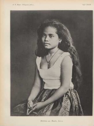 Talel XXIX. Mädchen aus Manila, Luzon
