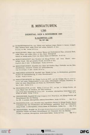 II. Miniaturen (Nr. 147-164)