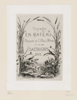 Voyage en bateau, Titelblatt der Folge "Album du voyage en bateau"