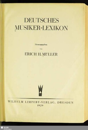 Deutsches Musiker-Lexikon