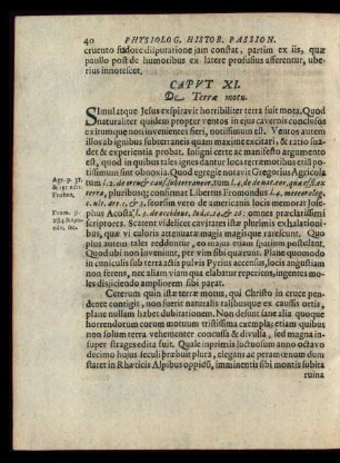 Caput XI. De Terra motu.