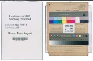 Entnazifizierung Franz August Breuer , geb. 19.07.1911 (Einkaeufer)