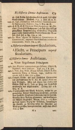 2. Historia ordinum imperii secularium.