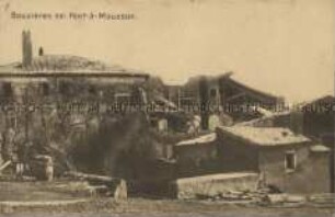 Zerstörte Häuser in Bouxières