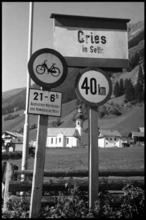 Gries: Verkehrsschilder