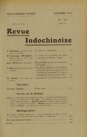 Octobre 1911. No. 10