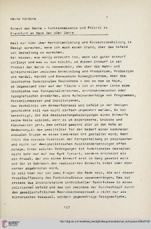 8: Streit der Werte - Funktionalismus und Politik im Frankfurt am Main der 20er Jahre