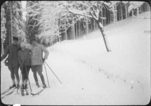 Personen beim Skifahren