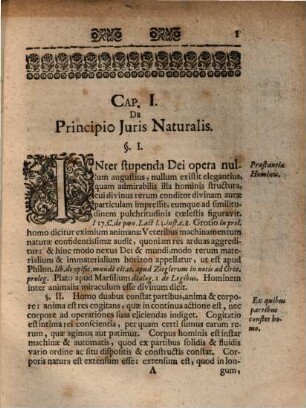 Disputatio Juris Gentium I. De Principio Juris Naturalis