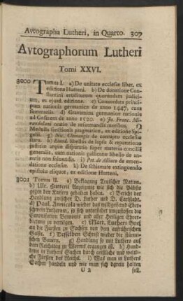 Autographorum Lutheri Tomi XXVI.