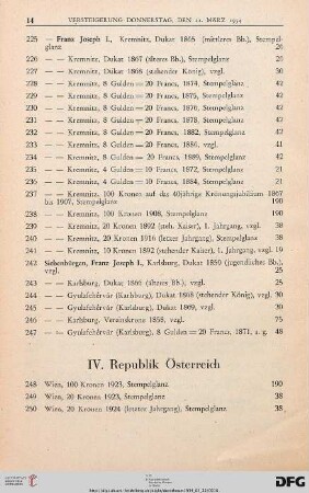 IV. Republik Österreich (Nr. 248-250)