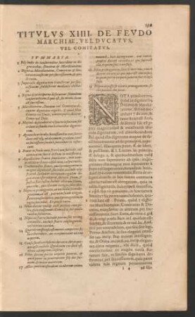 Titulus XIIII. De Feudo Marchiae, Vel Ducatus, Vel Comitatus.