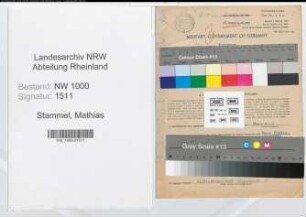 Entnazifizierung Mathias Stammel, geb. 26.03.1904 (Postassistent)