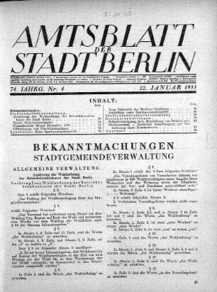 1933,4: Nr. 4, 22. Januar 1933