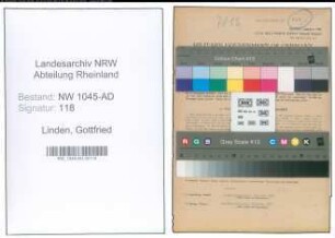 Entnazifizierung Gottfried Linden , geb. 06.04.1905 (Beamter)