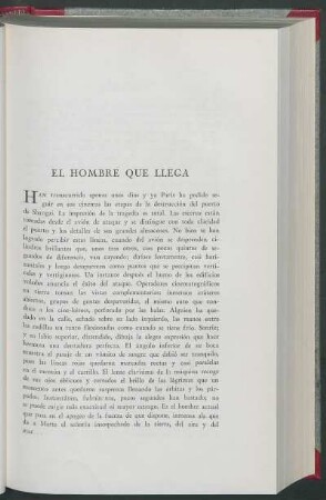 El hombre que llega