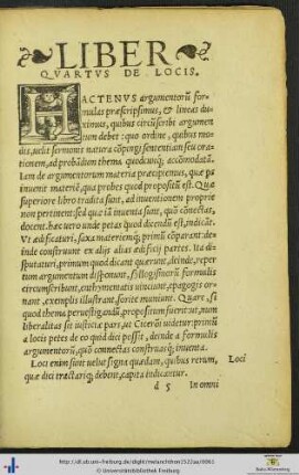 Liber Quartus de Locis.
