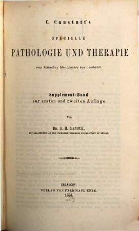 Handbuch der medicinischen Klinik. 5