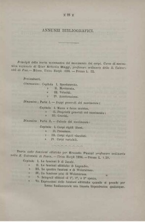 Annunzi bibliografici.