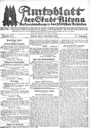 Nummer 48 : Freitag, den 11. November 1921
