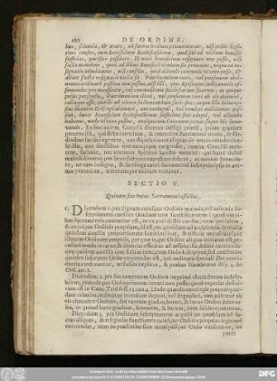 Sectio V. Quinam sint huius Sacramenti effectus.