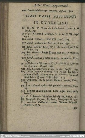 Libri Varii Argumenti